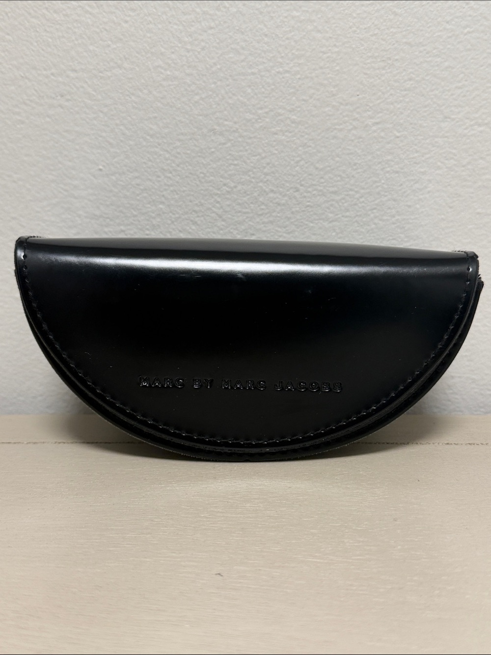 Marc by Marc Jacobs Black Half Moon Hard Sunglasses Eyeglass Case